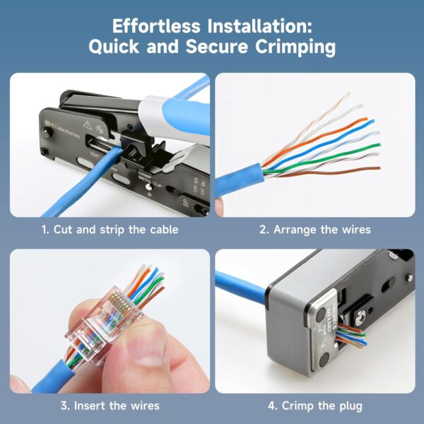 Cable Matters: Cat6 Pass Through RJ45 Plugs (10pc Pack) - Image 4