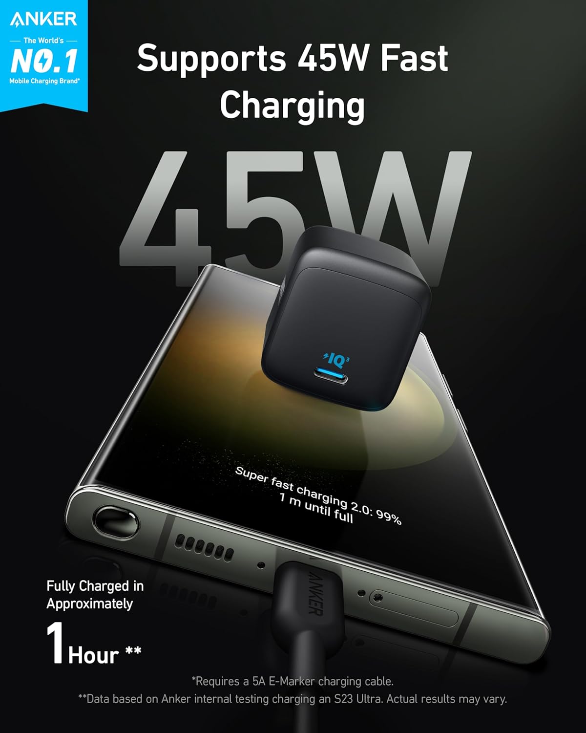 Anker: 45W USB C Charger Block Foldable PPS - Image 2