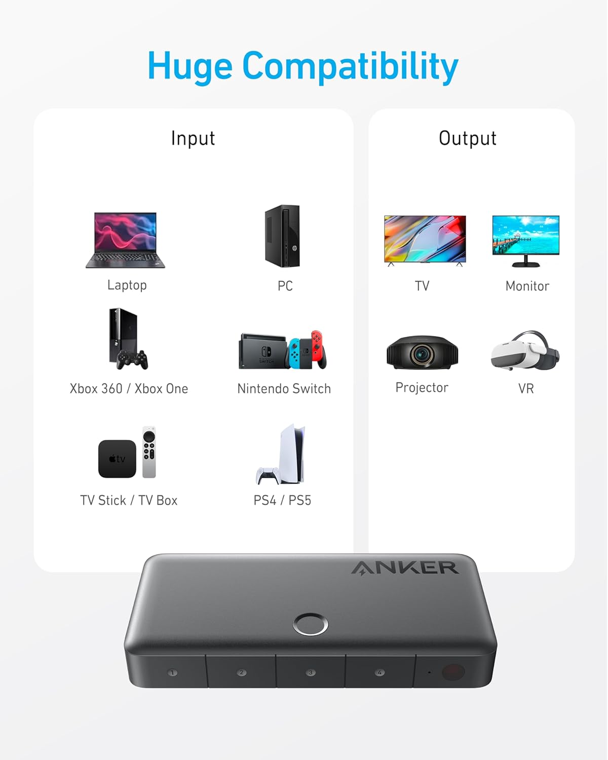 Anker: HDMI Switch 4K@60Hz - Image 5
